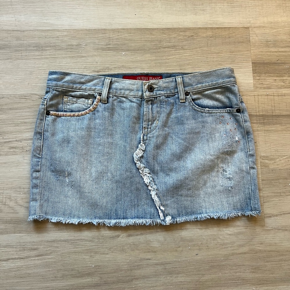 Guess denim mini skirt